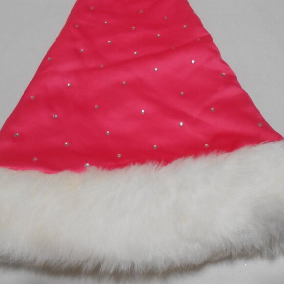 CUTE PINK VICTORIA'S SECRET SANTA HAT RHINESTONES ACCENTS LONG 23" π
NEW - Picture 8 of 9